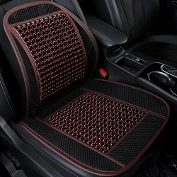 Small square mat wood bead car cushion with waist by four seasons wood bead waist by the summer waist depend on the singl