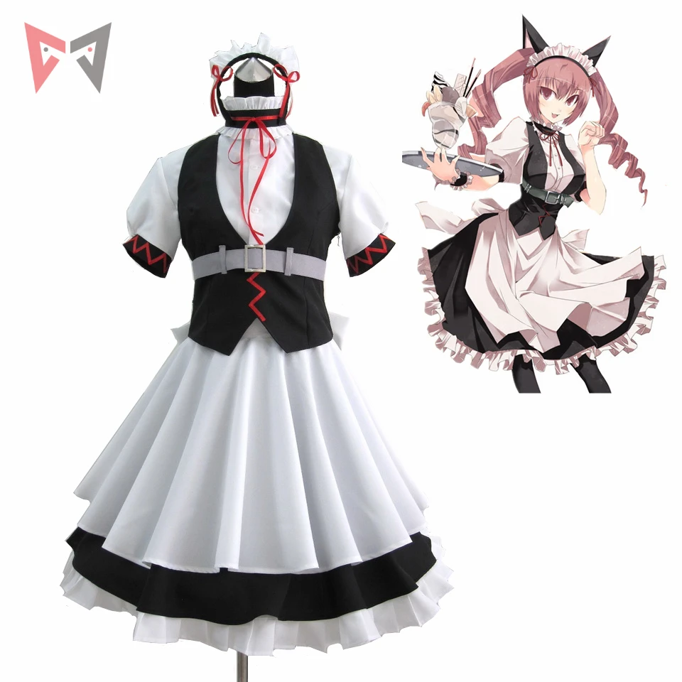 

MMGG Halloween Steins Gate cosplay Ferris Nyannyan Cosplay costume shirt skirt Full Set Custom Made size