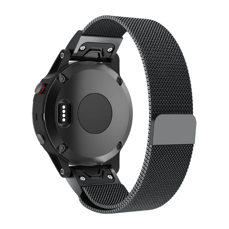 Correa de reloj inteligente de acero inoxidable, accesorio para GPS Garmin Fenix 5X 5 Ajuste rápido 3 3HR D2 S60, 5S, 26, 22 y 20MM, # SW