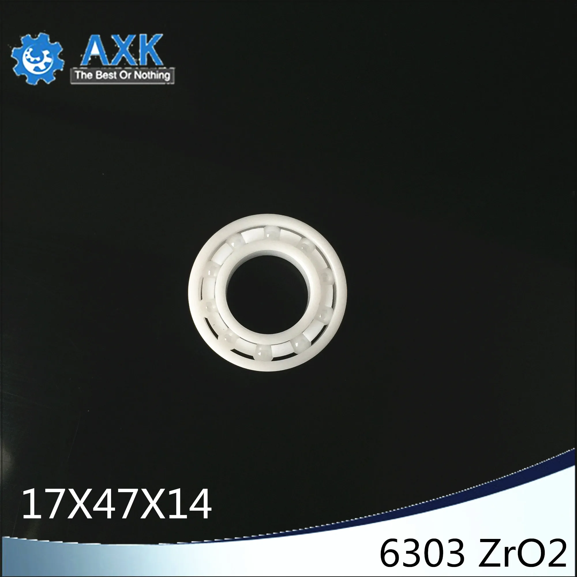 6303 Full Ceramic Bearing ( 1 PC ) 17*47*14 mm ZrO2 Material 6303CE All Zirconia Ceramic Ball Bearings