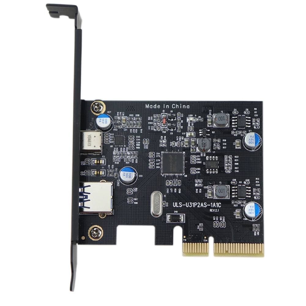 Imagem -04 - Pci-e Pci Express para Usb 3.1 Gen2 Placa Adaptadora de Expansão Pcie de Portas para Windows 8.1 10 Linux 10gbps tipo a e tipo c