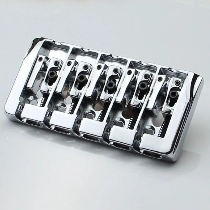 5-String Bass Bridge BB 405 w/Locking Zinc Saddles Dual Load 19mm