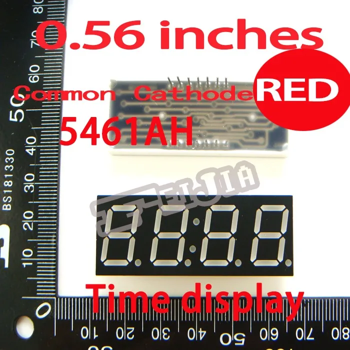 10PCS/LOT 0.56 inches Red Common Cathode 4 Digital Tube F5461AS 14Pin Advertising Lights Free shipping