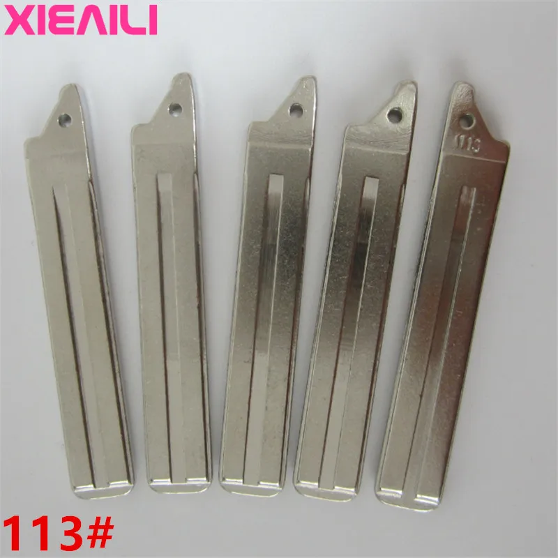 

XIEAILI 50Pcs/lot 113# Metal Blank Uncut Flip Remote Key Blade For Toyota 14Reiz/Rav4 S234