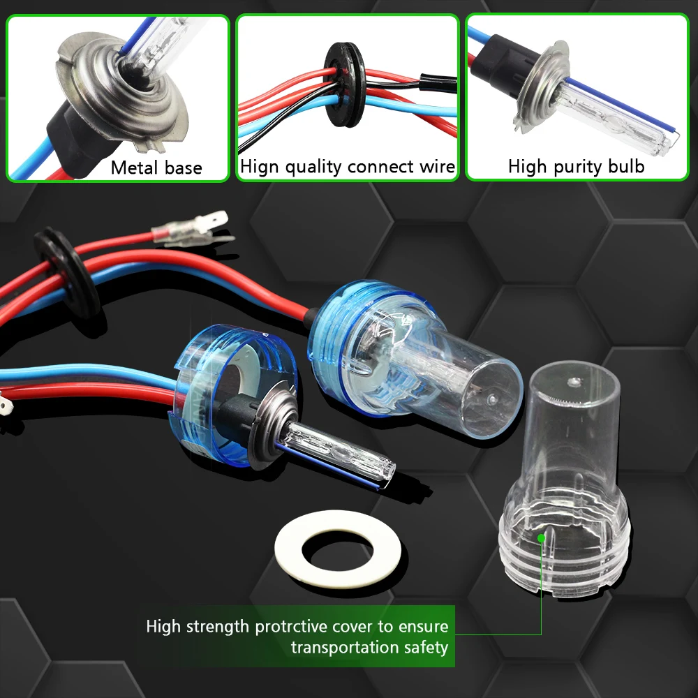 Cawanerl 55W Car Xenon Light HID Kit Slim Ballast AC Bulb Headlight Fog Light H1 H7 H8 H11 9005 HB3 3000K 4300K 6000K 8000K 12V