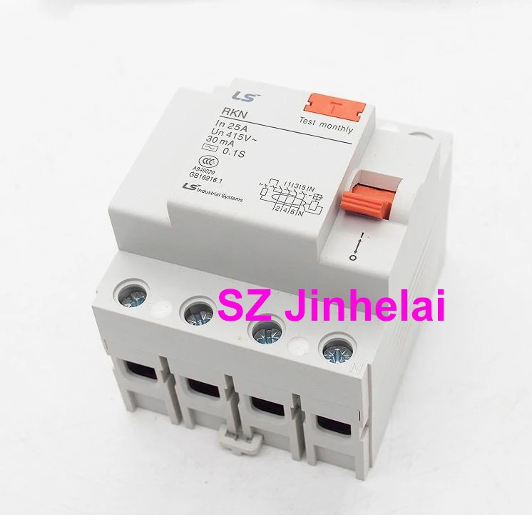 100%Authentic Original RKN-3P+N LS Leakage circuit breaker RKN 3P+N Leakage protection switch  25A 32A 40A 63A