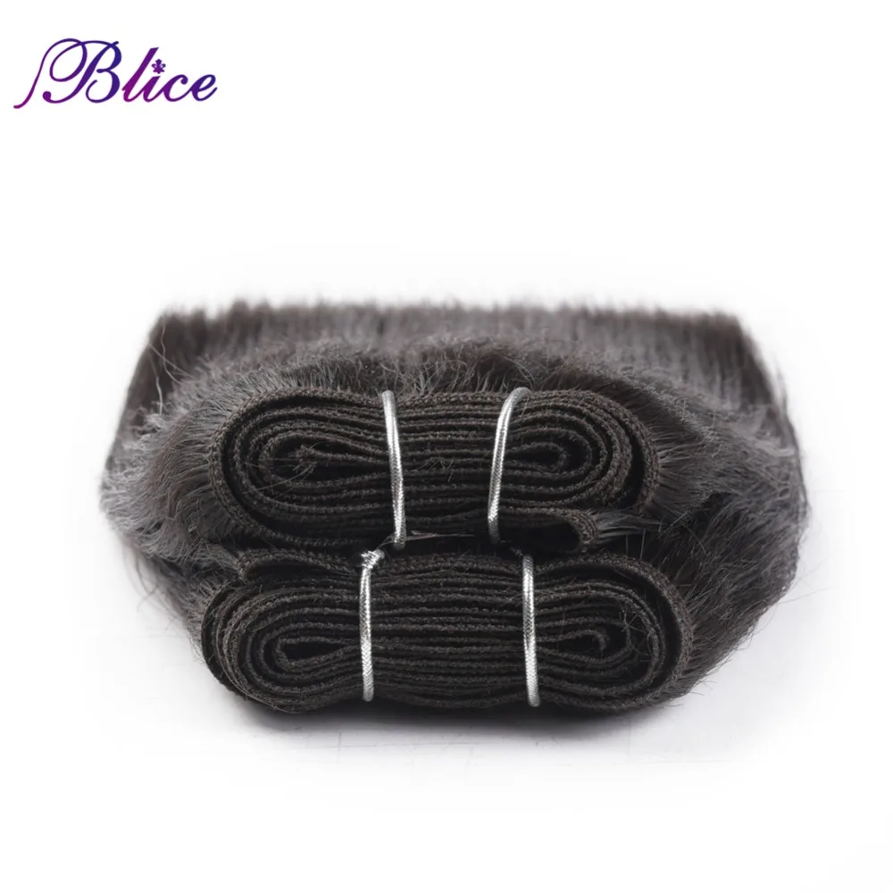 Blice-Pacotes de cabelo sintético, cor pura, extensões de cabelo reto Yaki, tecelagem mista do cabelo, 1 pacote, 100g por peça, 10-22"