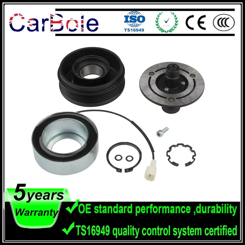 

Carbole for MAZDA 3 5 A/C AC Compressor Clutch KIT - Front Plate Bearing and Coil 2004-2009 3 2.0L 2.3L 2006-2010 5 2.3L