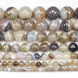 Natural Botswana agates 4-16mm Round Beads , Wholesale For DIY Jewellery