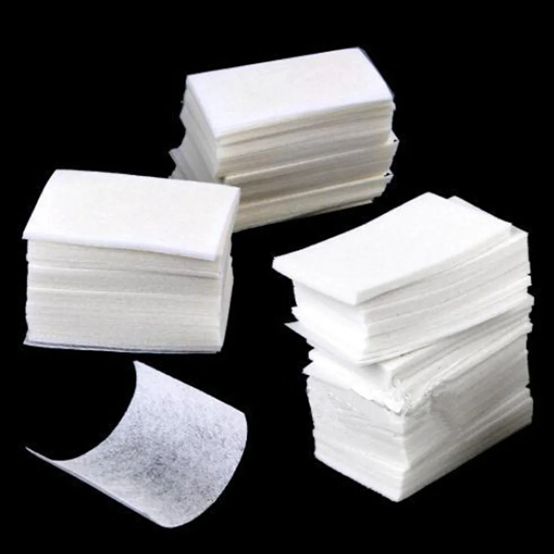 

400pcs/800pcs Women Girls Nail Art Remover Manicure Polish Gel Wipes Cotton Lint Cotton Pads Paper Acrylic Gel Tips