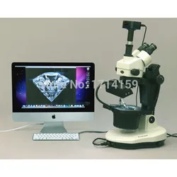 design jewlers and gemologists-AmScope Supplies 3.5X-90X Advanced Jewel Gem Microscope + 10MP Camera Win7/8 & Mac OS