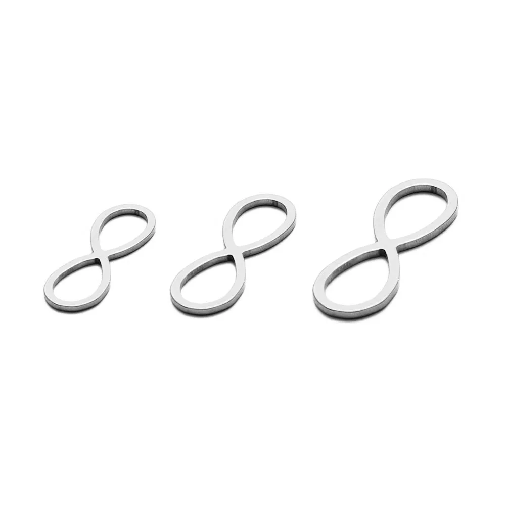 20Pcs/lot New Style Stainless Steel Infinite Pendant For Jewelry DIY Infinite Charm Making Accessories