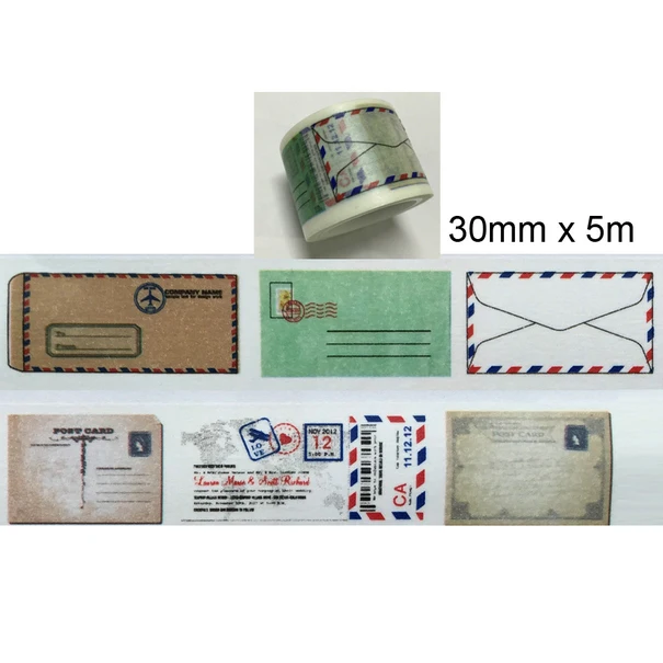 Mooie 30mm * 5 m hoge kwaliteit washi papier tape/envelop masking japan washi tape