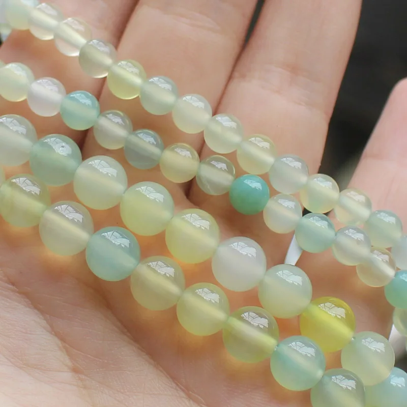 Multi-Color Green Agates Loose Beads 15\