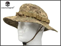 EMERSONGEAR Boonie Hat  Anti-scrape Grid Fabric Badland camouflage Hunting Cap EM8734B BL