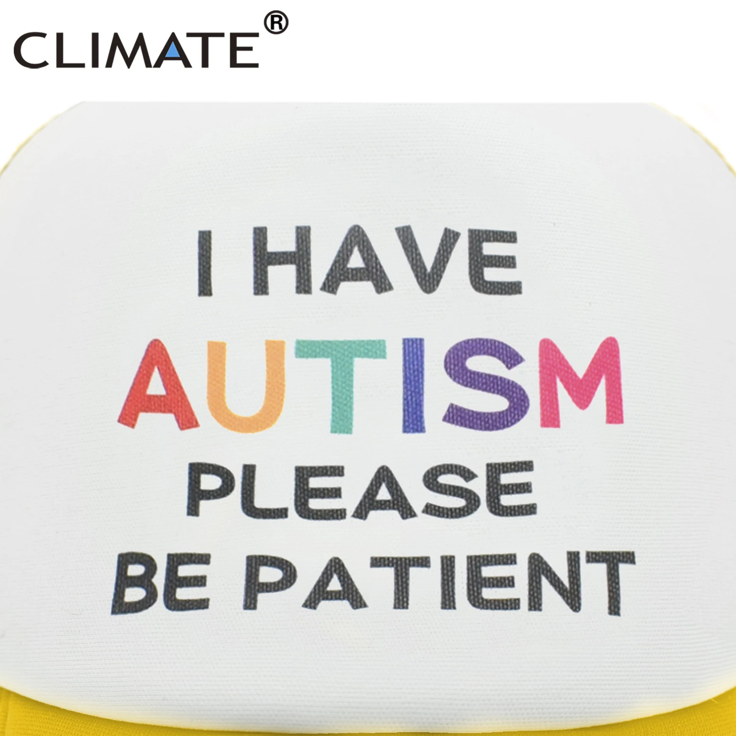 CLIMATE Autism Cap Please Be Patient I Have Autism Trucker Cap Autistic The Good Doctor Shaun Murphy Child Pattern Mesh Cap Caps