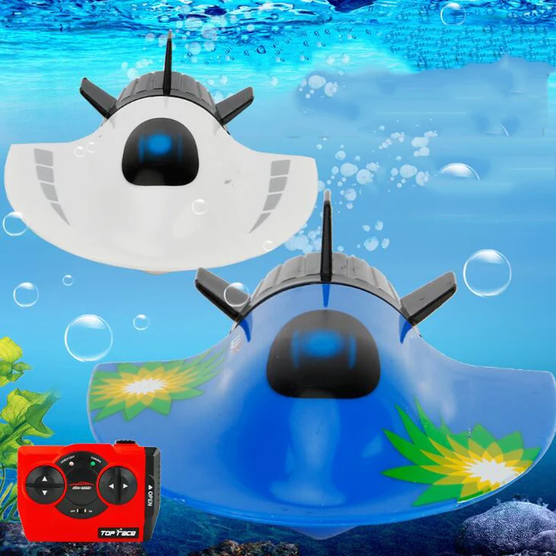 RC Submarine Mini RC Fishing Boat High Speed Racing Boat 27mhz Radio Remote Control Submarine Toys for Children Gift Outdoor Toy