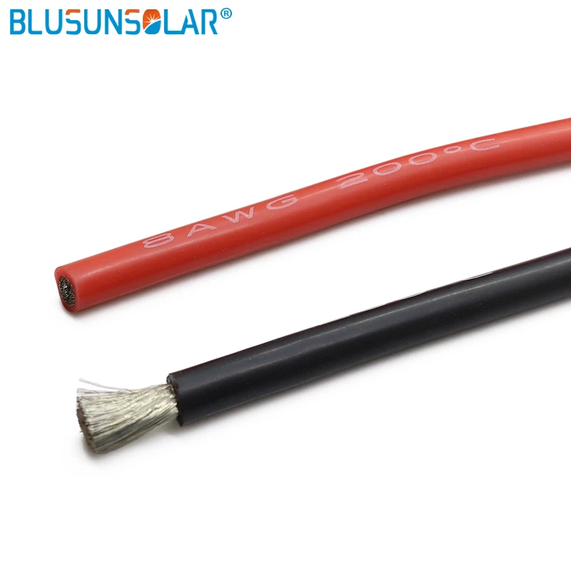 high temperature 20AWG Black Red Silicone Wire / Silica Gel Wire / Silicone Tinned copper Cable