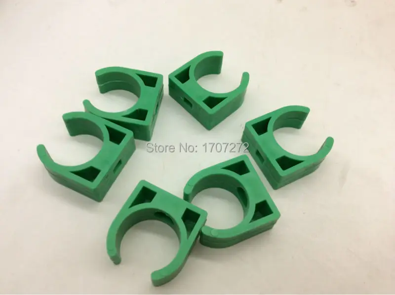 free shipping 50pcs 32mm Plastic PPR Single U Clamp Holder Hot Cold Water Pipe Tube