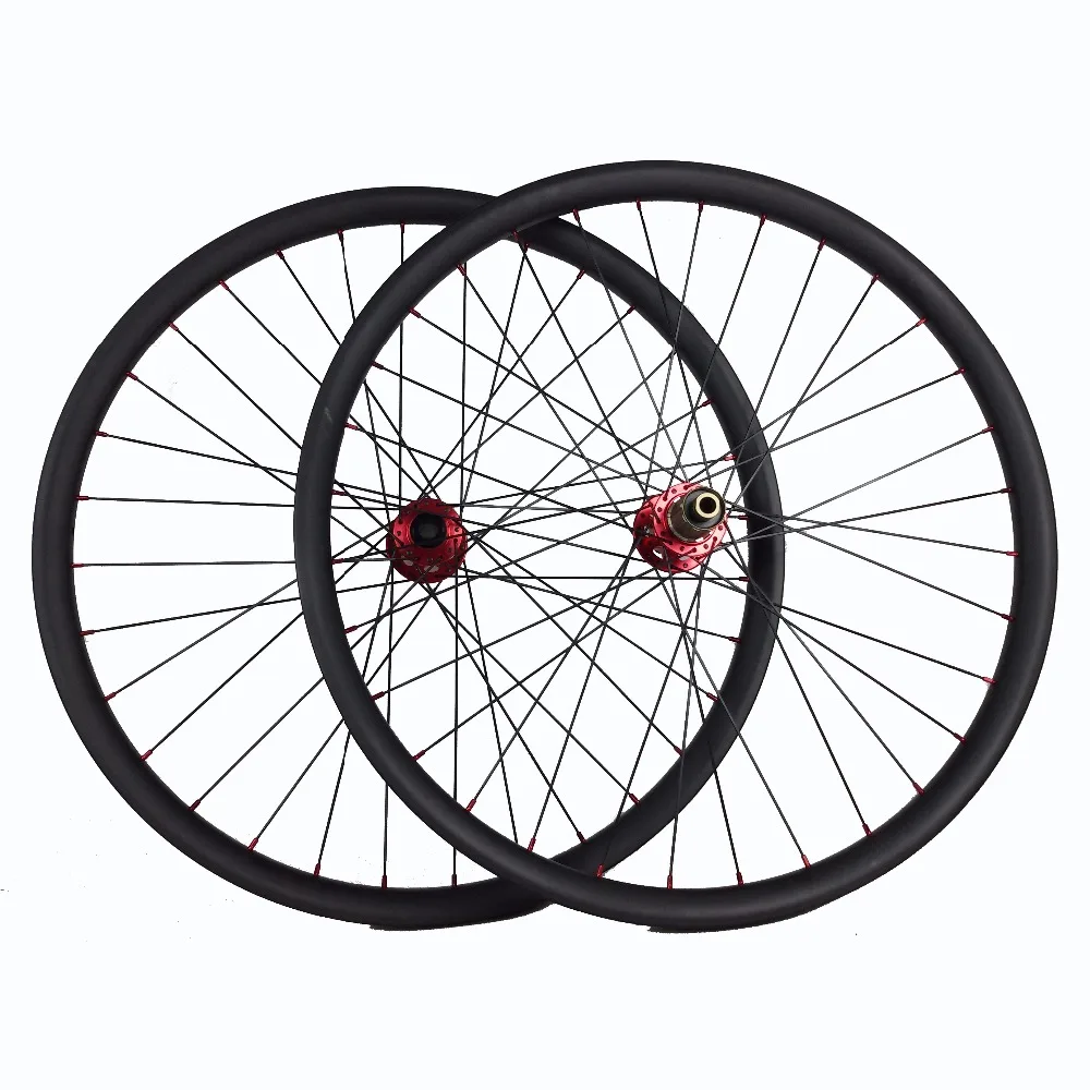 Wheelset 650B Carbon Mountain Bike Component 35Mm Width Clincher Rim Hookless Tubeless Compatible For Enduro/AM  Ride Best Price