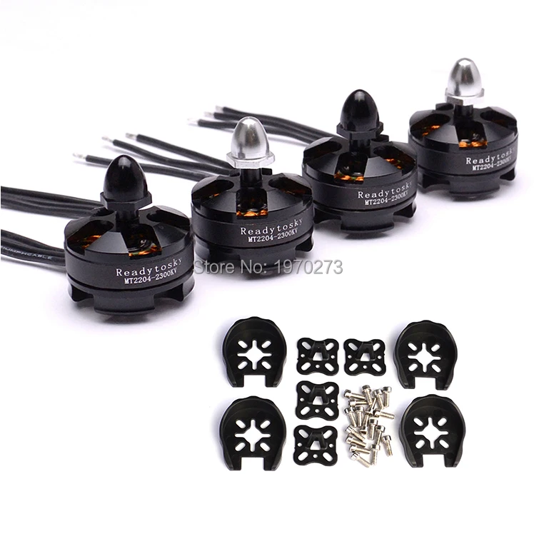 4pcs/lot MT2204 2300kv Brushless Motor CW CCW for Mini 200 210 230 250MM Quadcopter