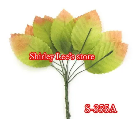 

Wholesale--144 BUNCHES=1440pcs X Rose Leaves On a Single Wire,Large Wired Rose leaves ,(Free shipping BY EMS)*