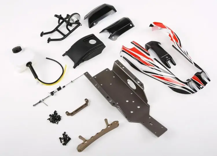 Conversion Kit for 1/5 Baja 5B Upgrate to 1/8 Q-Baja fit Original Baja 5B with Plastic Roll Cage