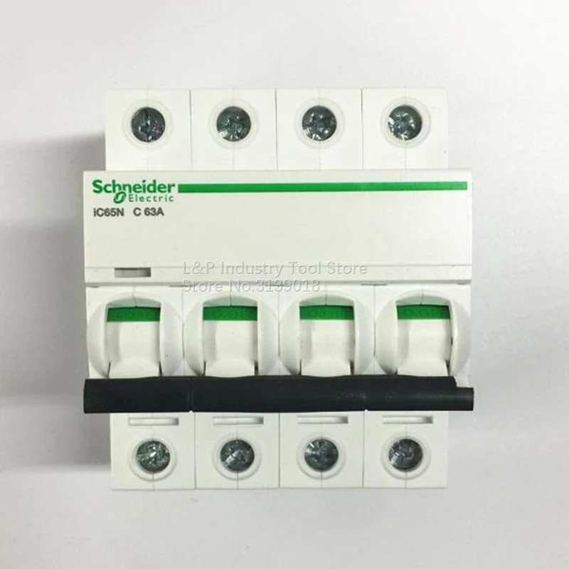 

100% Новый оригинальный Schneider IC65N 4P C63A A9F18463 вакуумный мини-выключатель MCB Acti 9 Type C