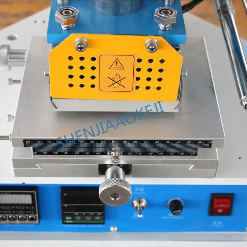 ZY-819H2 pneumatik mesin bronzing panas beberapa aplikasi kecil baik tuning workbench presisi tinggi mesin cap 700W