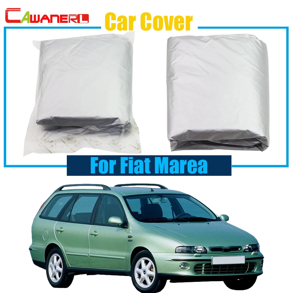 

Cawanerl Car Cover Sun Shade For Fiat Marea Vehicle Outdoor Anti UV Sun Rain Snow Preventing Protector Cover Dustproof