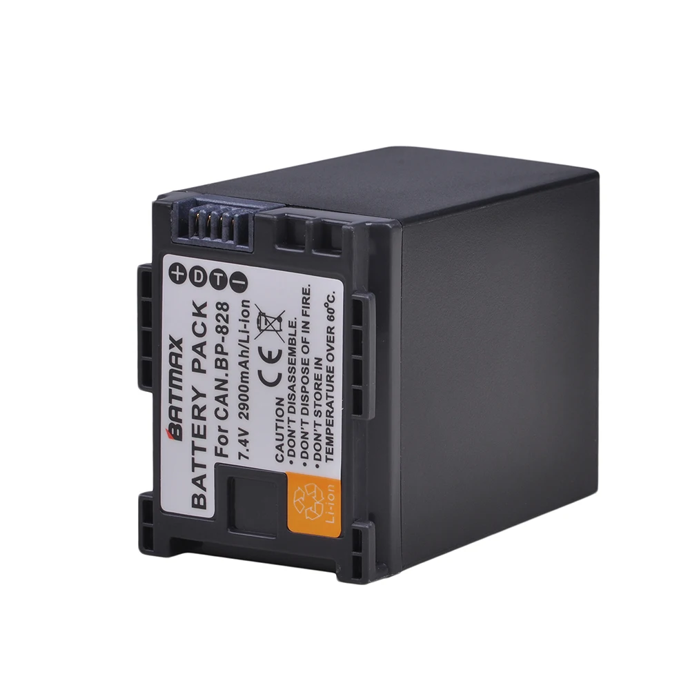 Batmax BP-828 BP828 2900mAh battery for Canon VIXIA XA20,XA25,XA35, XA40, XA45, XA50, XA55, XA65,XA70,XA75,HF G30,G40,XF400