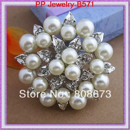 

Free shipping(12pcs/lot)Vintage Silver Color Imitation Pearl and Leaf Brooch Bridal Wedding Bouquet Brooch Praty Accessories Pin