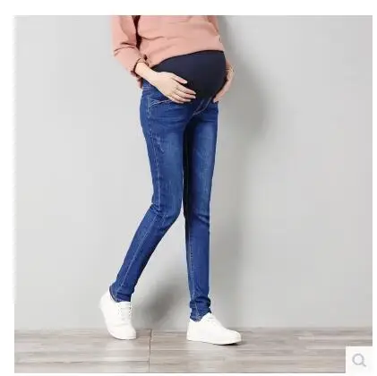 цена High quality Denim Maternity Pants Maternity Jeans Maternity Clothes for Pregnant Women Pregnancy Pants Pregnant Clothing