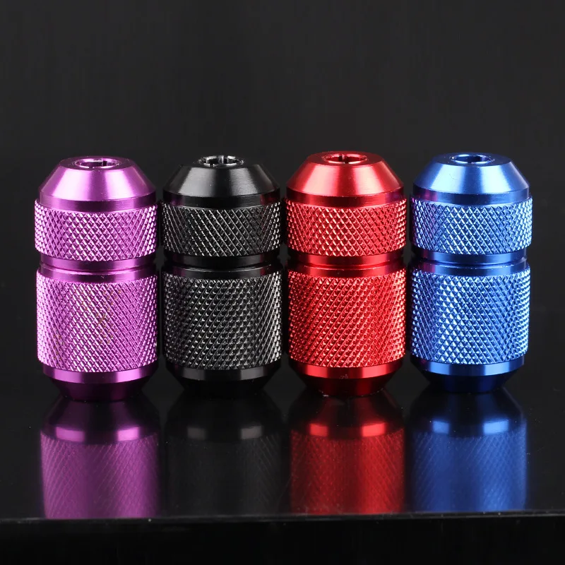 4 farben 22mm Aluminium Legierung Tattoo Maschine Grip Schlauch Hawk Nadel Patrone Tattoo Grip Tattoo Rohr Für Patronen Nadeln