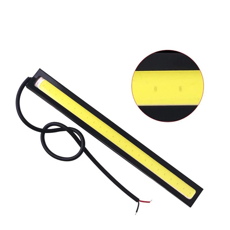 1x 14cm Waterproof Ultra-thin Car COB LED Strip Car Daytime Running Light LED DIY DRL Car Fog Lights Day Running Light Strip