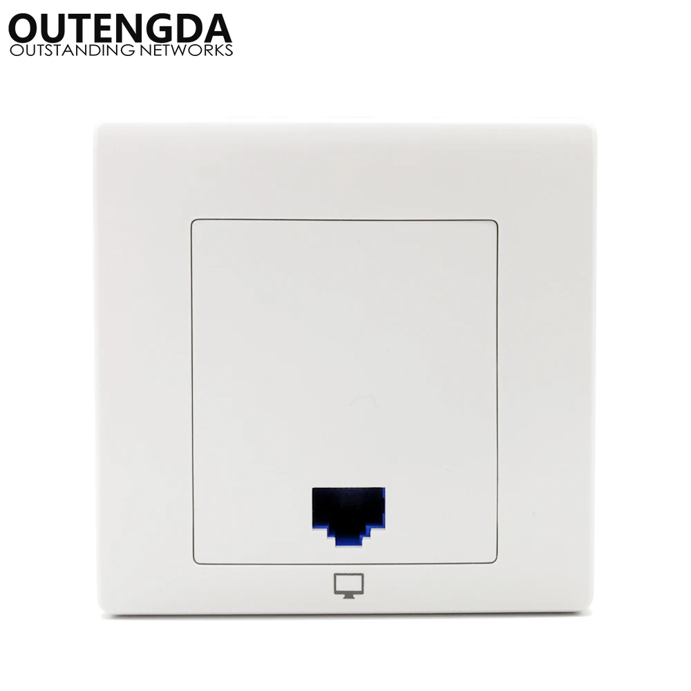 

300Mbps in Wall Access Point Wall-mount Wireless Socket WiFi Extender AP Router for Hotel WiFi Standard PoE Supported