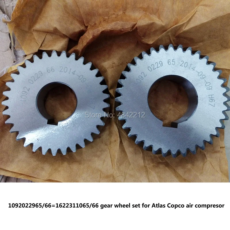 gear wheel set driven gear shaft 1092022965/66=1622311065/66 for screw air compressor parts