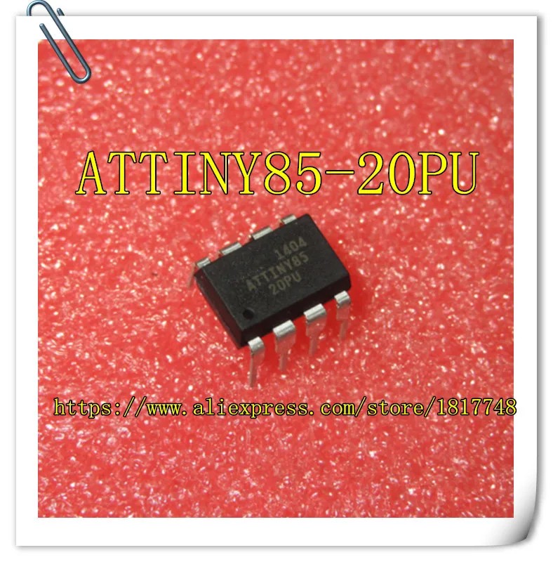 

10PCS/LOT Original NEW ATTINY85-20PU ATTINY85 20PU DIP-8 Microcontroller 8 to control MCU