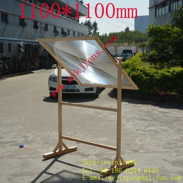 big size 1100*1100mm focal length 1300mm fresnel lens 3MM thickness Solar concentrator lens  solar energy