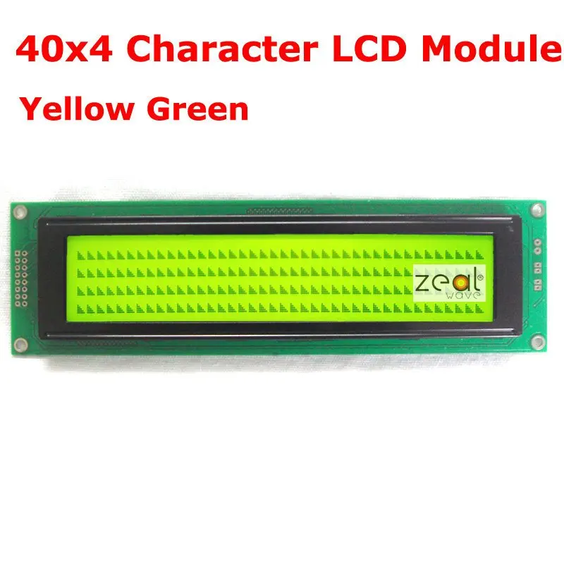 

40x4 4004 Character LCD Module Yellow Green LED Backlight SPLC780D Free Shipping