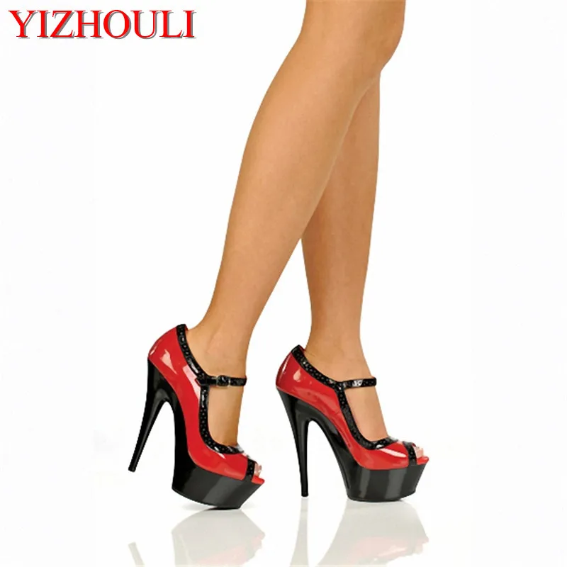 

Ladies high merchandiser/heavy bottom dinner shoes/star stage performance shoes, dancing shoes 15CM high heels