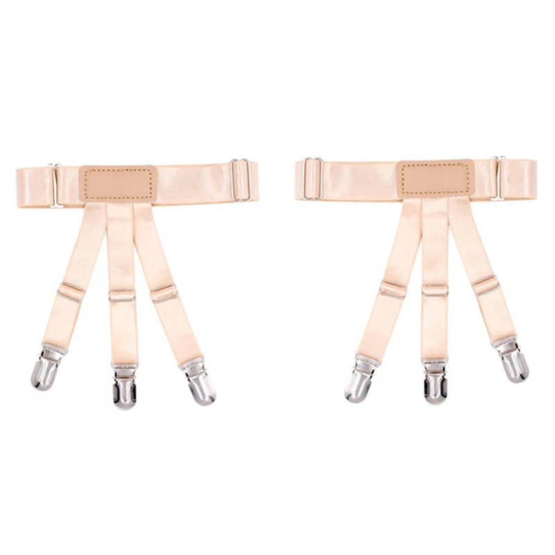 Men Elastic Shirt Holder Adjustable Sexy Shirt Stays Crease Resistance Suspender Belt Mens Suspenders Business Braces