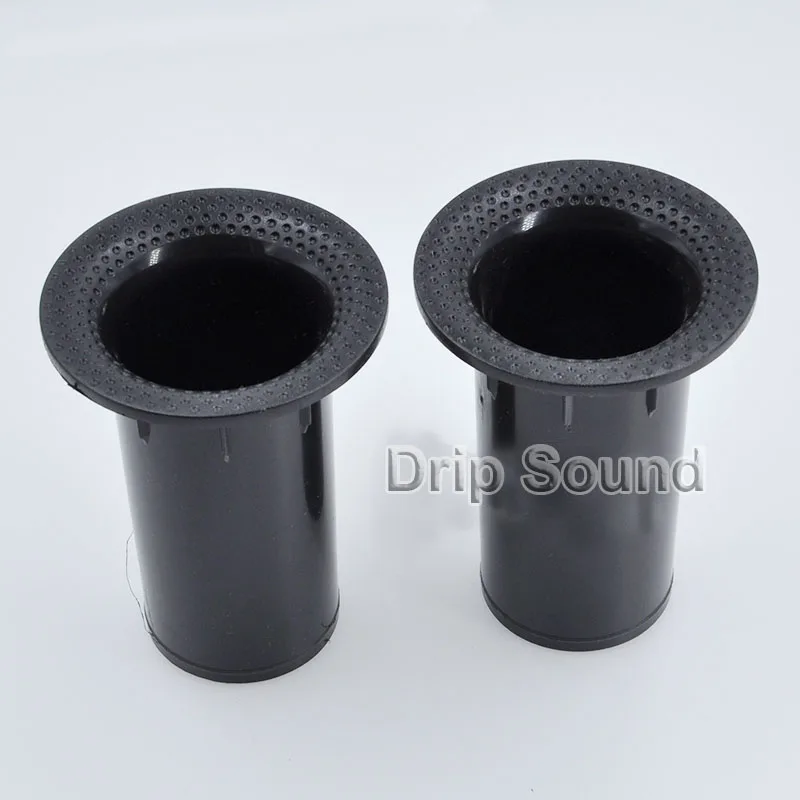 2pcs Speaker Port Tube Bass Subwoofer Audio Reflex Tube Loudspeaker Vent 42x80mm #Black