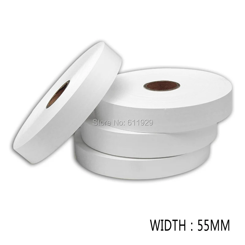 free shipping wholesales width 55mm blank white nylon tape/customize clothing care labels/garment printed tags/tape printing