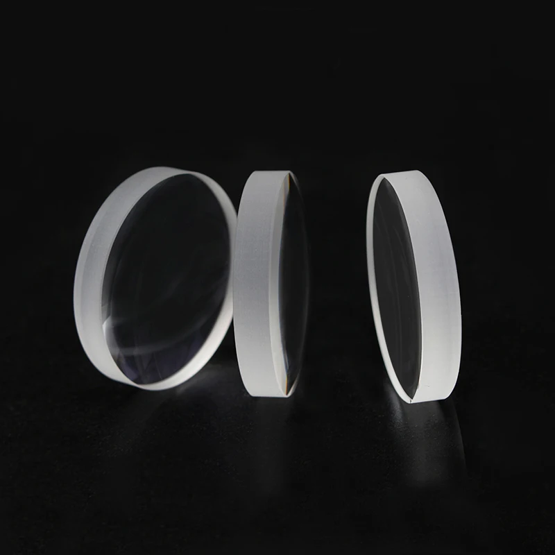 Weimeng laser focus lenses 10 pcs 36*6.8mm F=100 JGS1 quartz glass material 1064nm Plano-convex For laser machine equipment