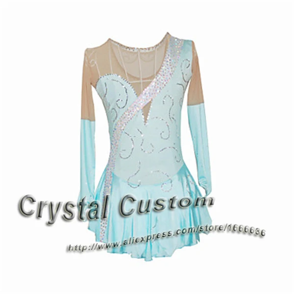 Hot Sales Custom Figure Skating Dresses For Women Elegant New Brand Vogue Ice Skating Dresses For Competition DR2893