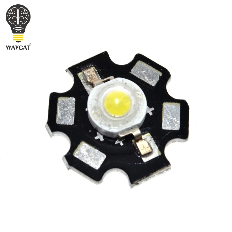 WAVGAT 10PCS Real Original Epistar Chip 3W CW WW LED Bulb Diodes Lamp 220lm-240lm White LED Bulbs Light 20MM 700MA 3.2-3.4V