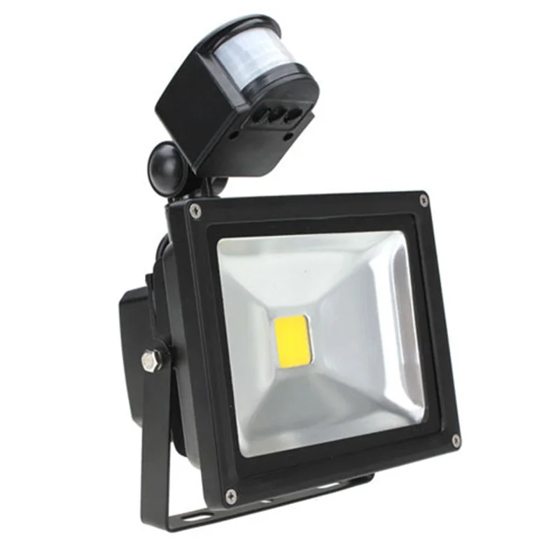 LED Flood Light 10W 20W 30W 50W PIR Outdoor Flood Light LED Waterproof IP65 Lamp 110V 220V Floodlight with Motion Sensor