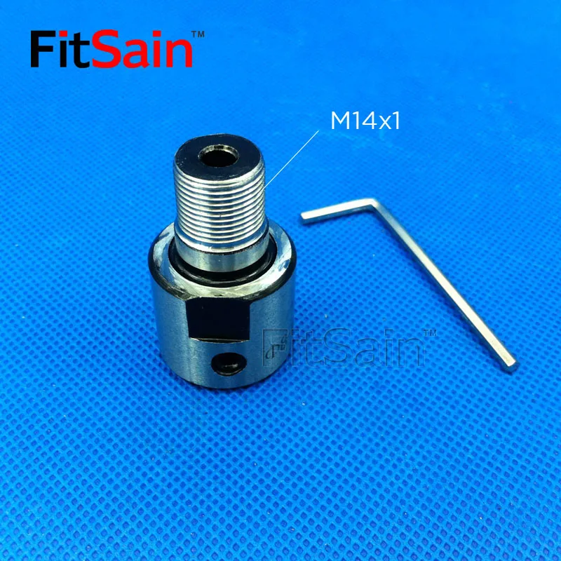 FitSain-SELF-CENTERING Manually Operated Chuck M14x1 for Motor Shaft 6/8/10/12/14/16mm CNC Mini Lathe Chuck Bench Parts Machine
