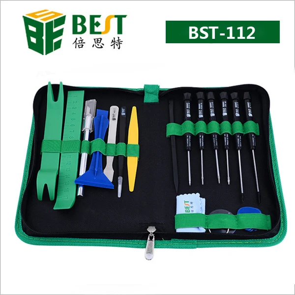 22pcs Cell Phone Repair Kit Opening Pry Tool Repair Kit for iPhone iPad Android Cell Phone Tablet PC Laptop BST-112